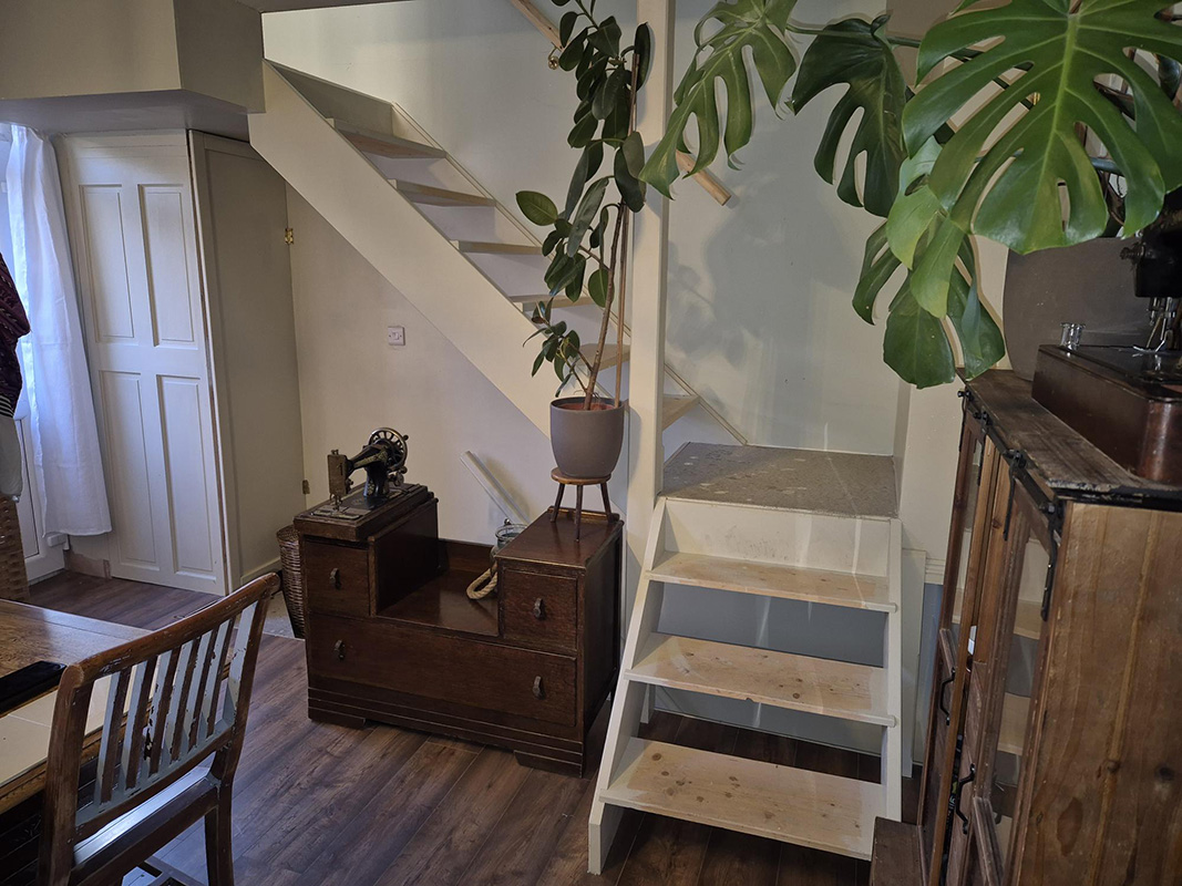 Bespoke wooden staircase installation