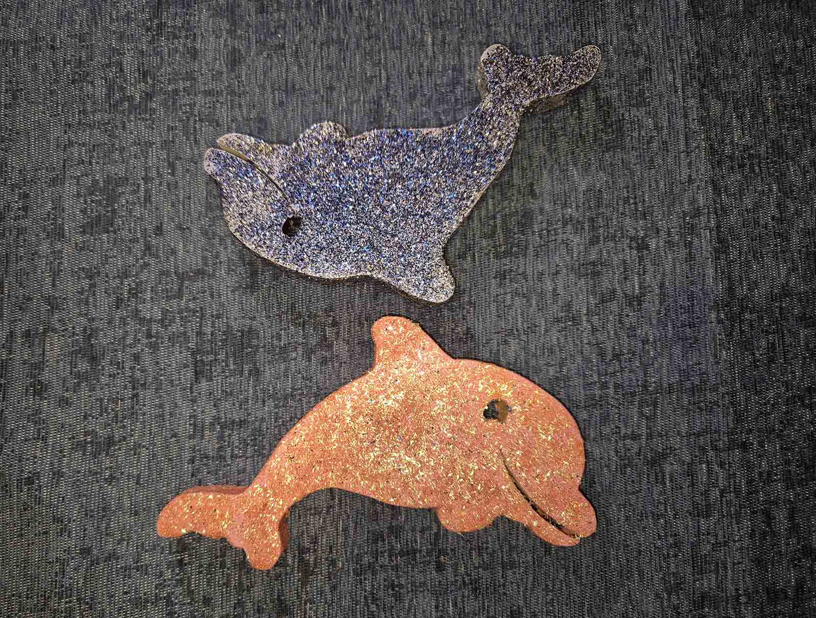 Pink blue dolphins reverse