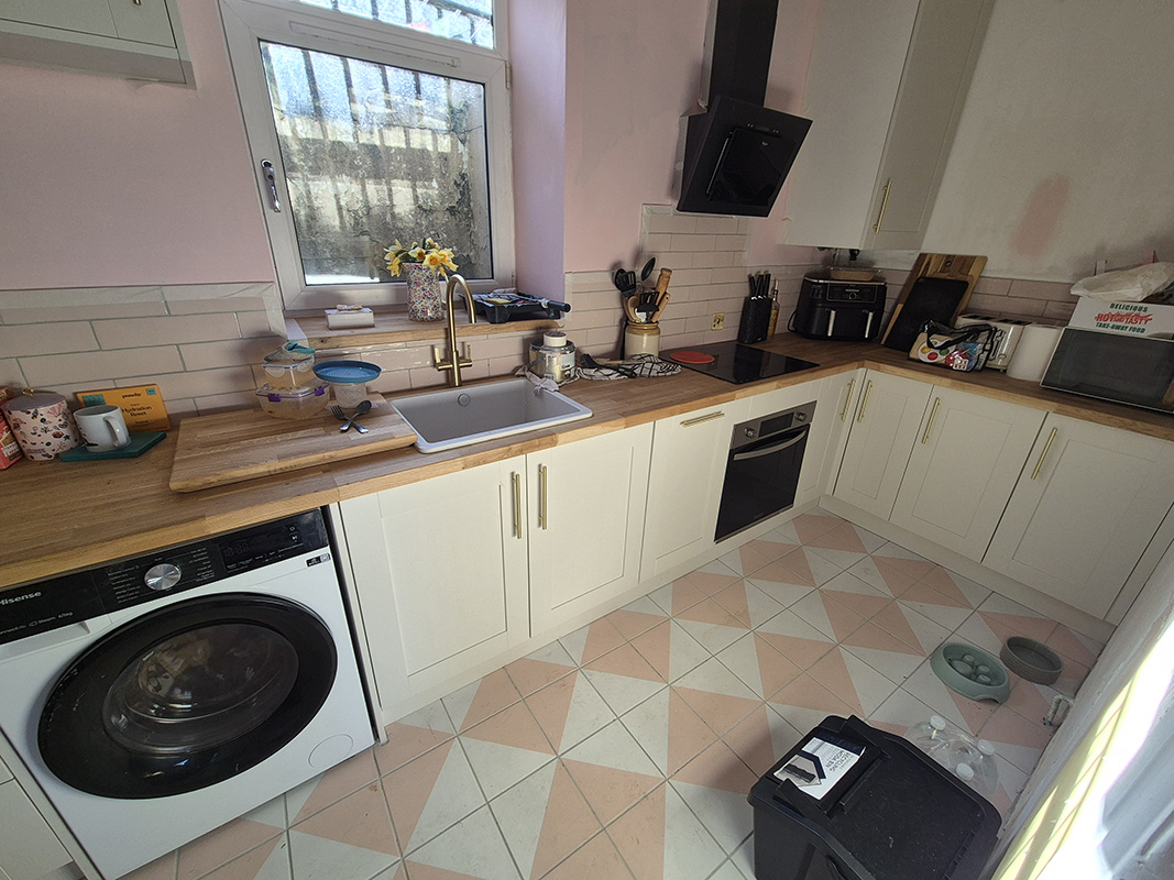 Post kitchen fit with decorating complete