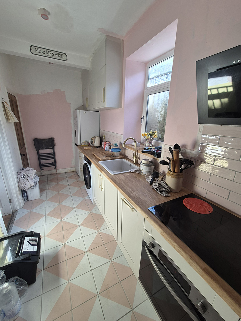 Completed kitchen installation