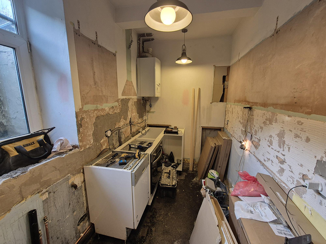 Before the kitchen fit - original space