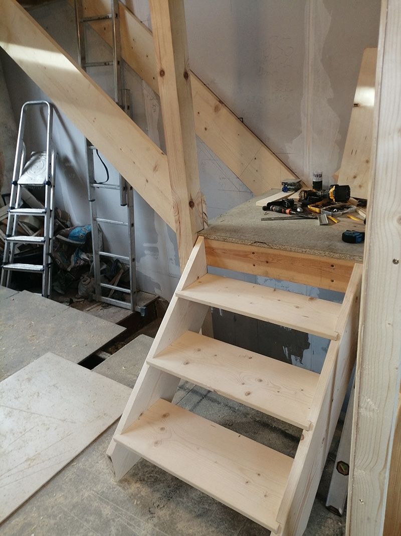 Constructing a bespoke staircase